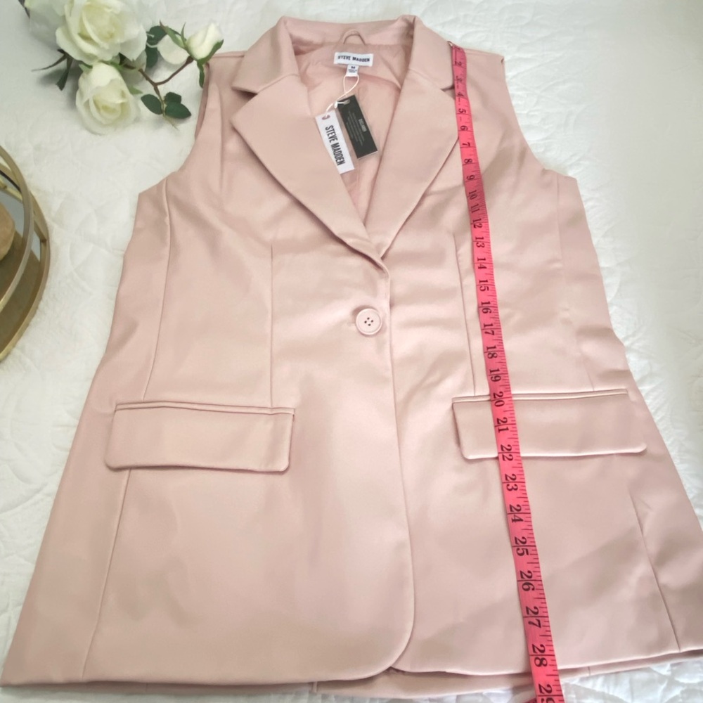 STEVE MADE WOMEN’S FAUX LEATHER VEST AND SHORT PANTS SIZE M COLOR SEPIA ROSE - Picture 10 of 16